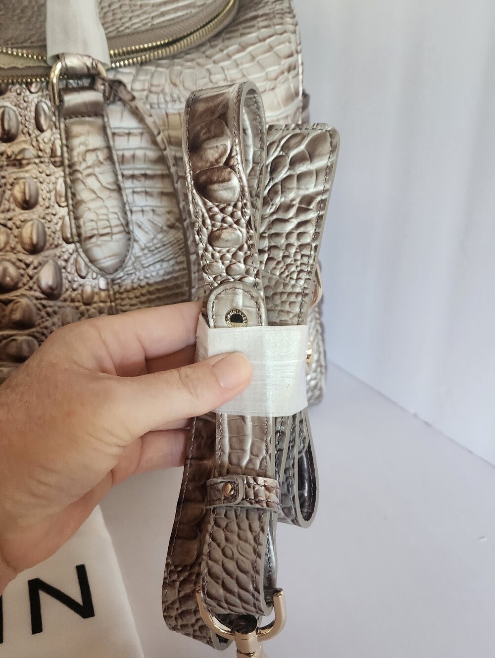 BRAHMIN Talulla Silver Lining Weekender - Picture 2 of 9